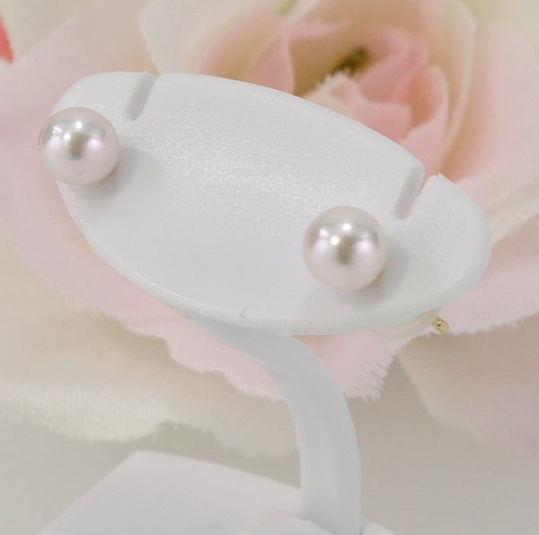 K18アコヤ真珠ピアス 4.0~4.5mm