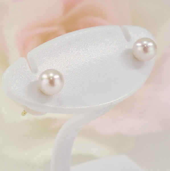 Ｋ18　アコヤ真珠　ピアス　3.5ｍｍ