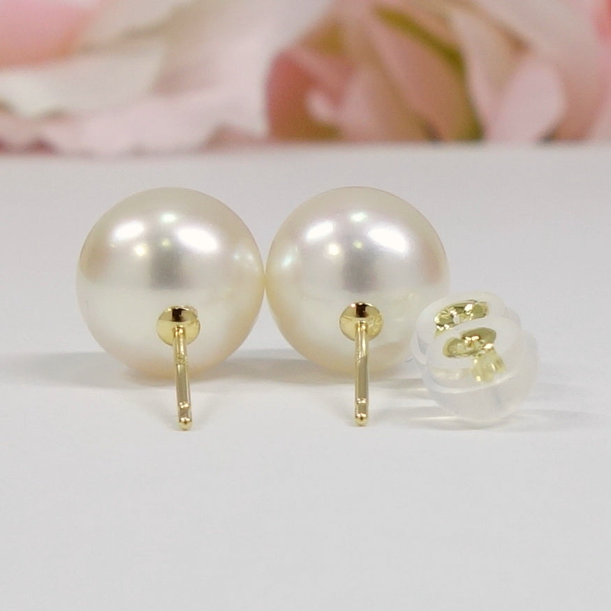 K18 特選アコヤ真珠ピアス 9.0～9.5mm – 芝田宝飾